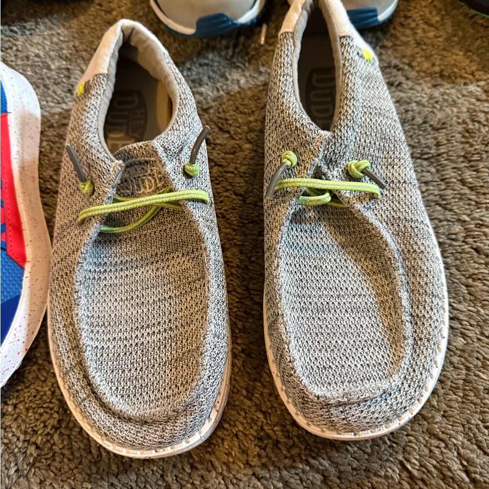 Hey Dude Kids Shoes in Gray and Green